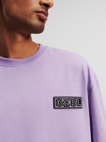 Karl Lagerfeld T-Shirt 'Ikonik 2.0' in Lila