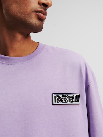 Karl Lagerfeld Tričko 'Ikonik 2.0' – fialová