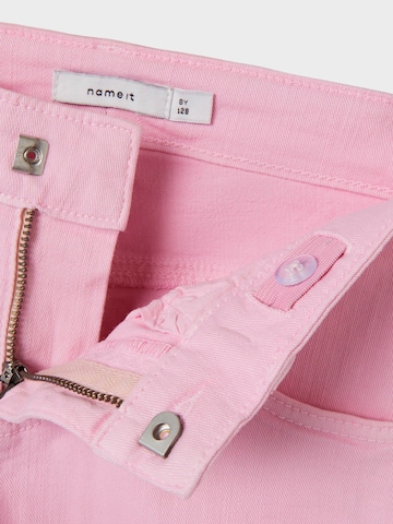 NAME IT Zvonové kalhoty Džíny 'Rose' – pink