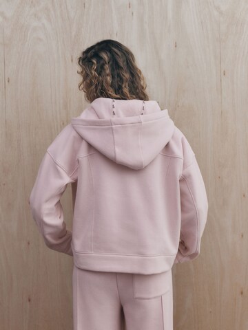 self. Zip-Up Hoodie in Pink