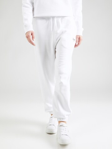 Tommy Jeans Tapered Pants in White: front