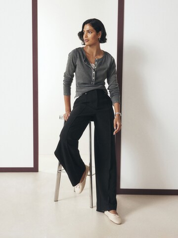 Next Wide leg Pantalon in Zwart