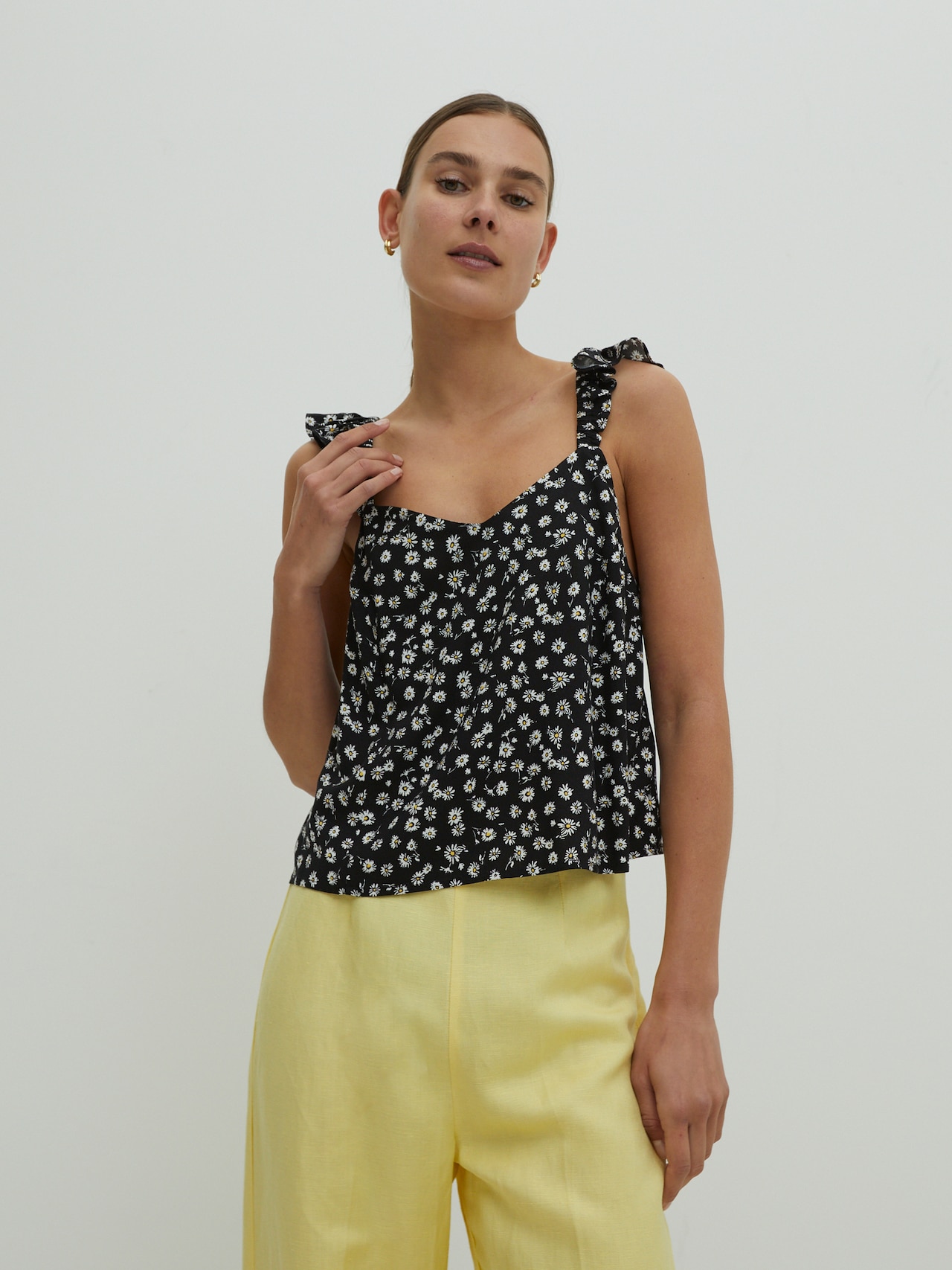 EDITED Producten Top 'Margaret' Zwart