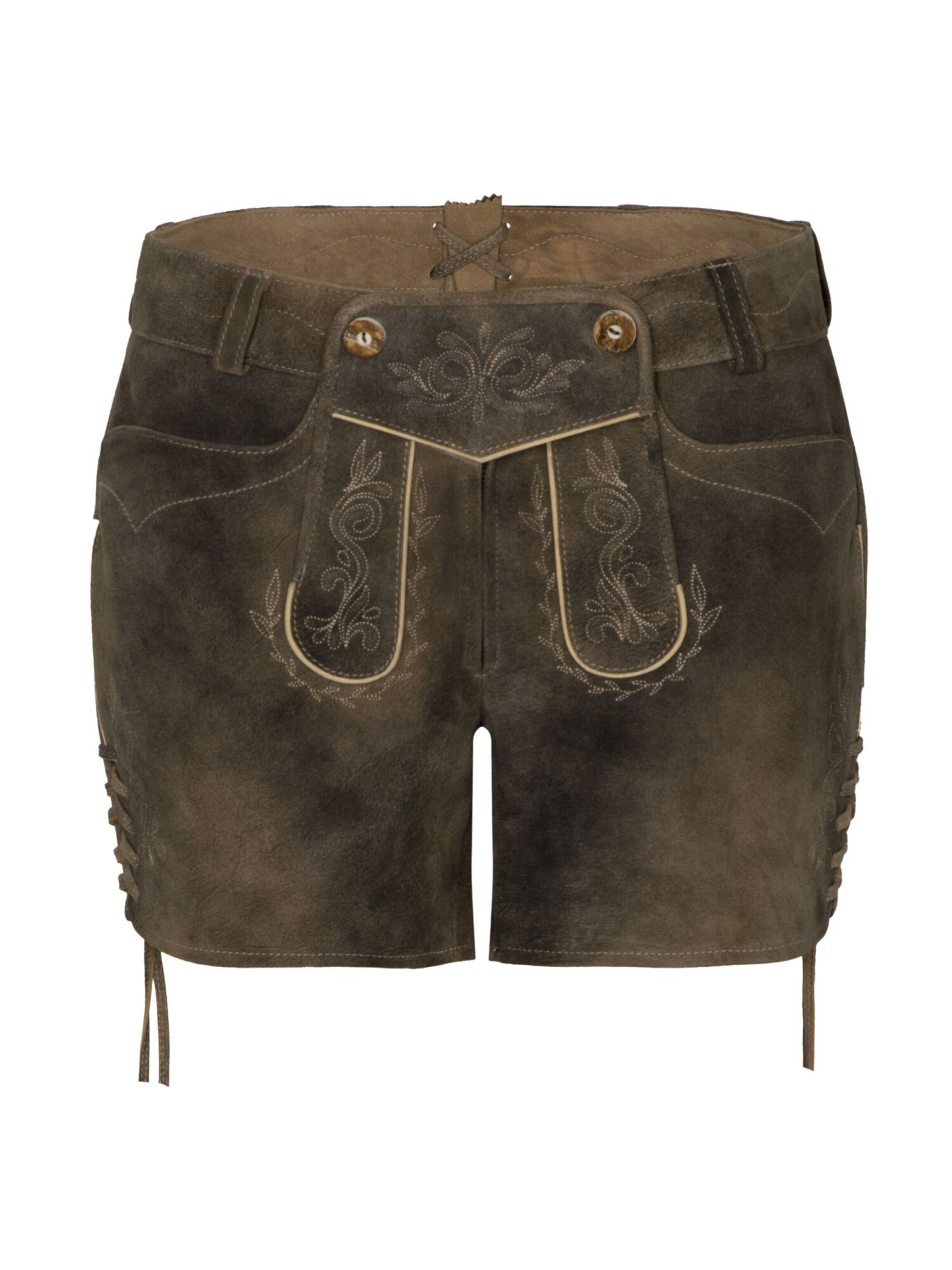 SPIETH & WENSKY Slimfit Trachtenhose 'Barbie' in Grün: Vorderseite