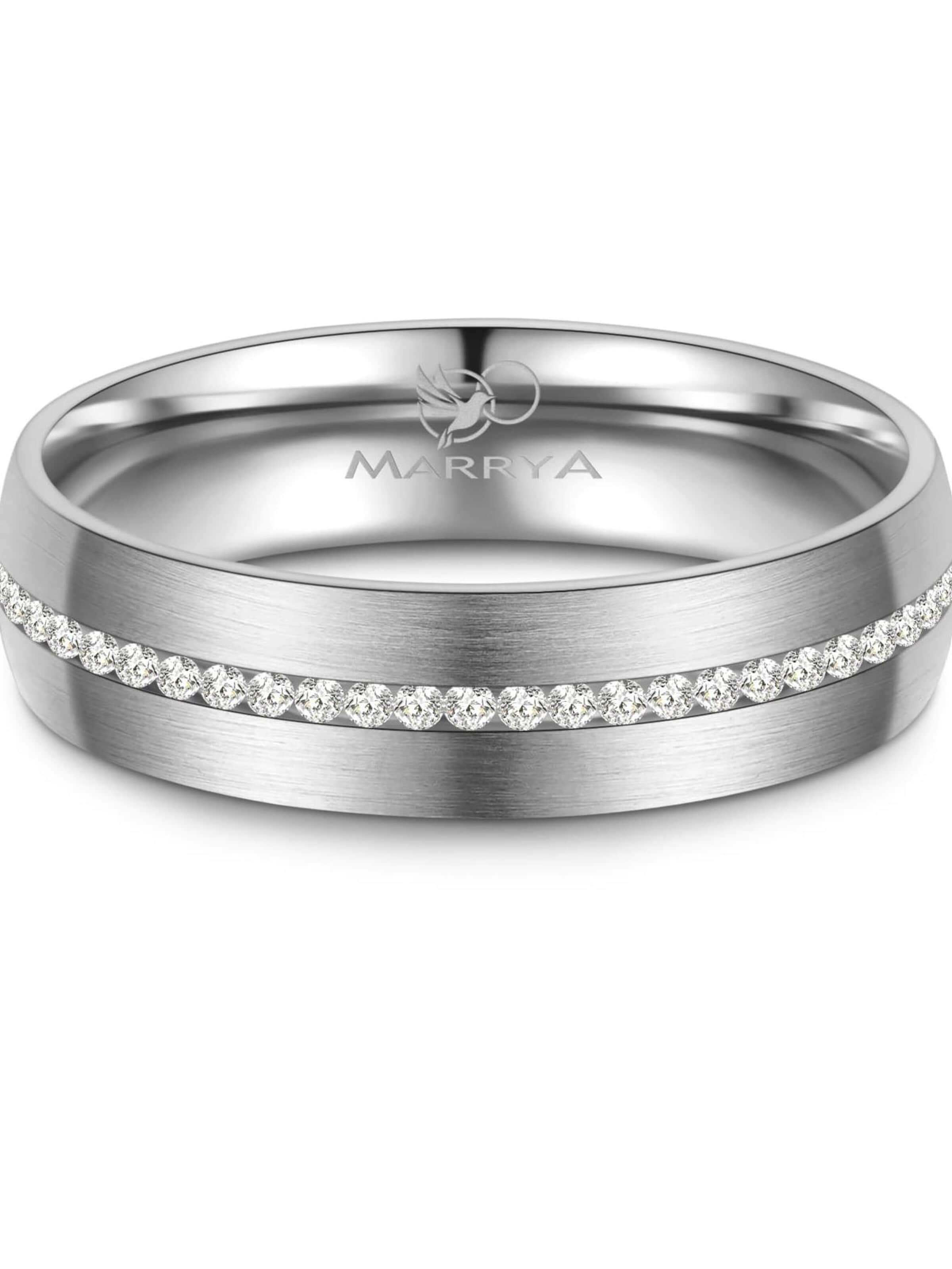 MARRYA Ring 'MARRYA ES-25 Ehering aus Edelstahl - Silberfarben' i silver