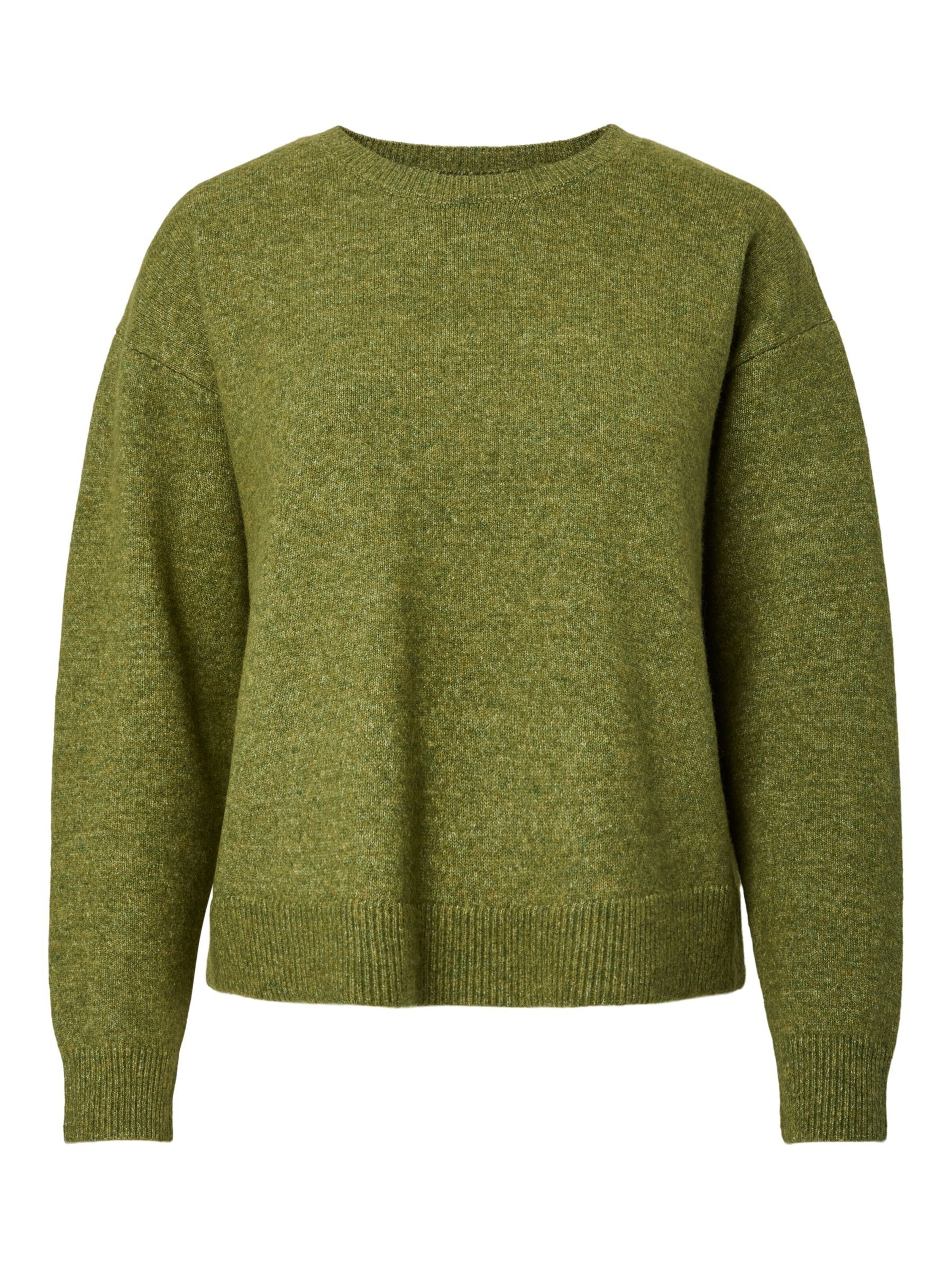 PIECES Pullover 'PCSally' in Grün: Vorderseite