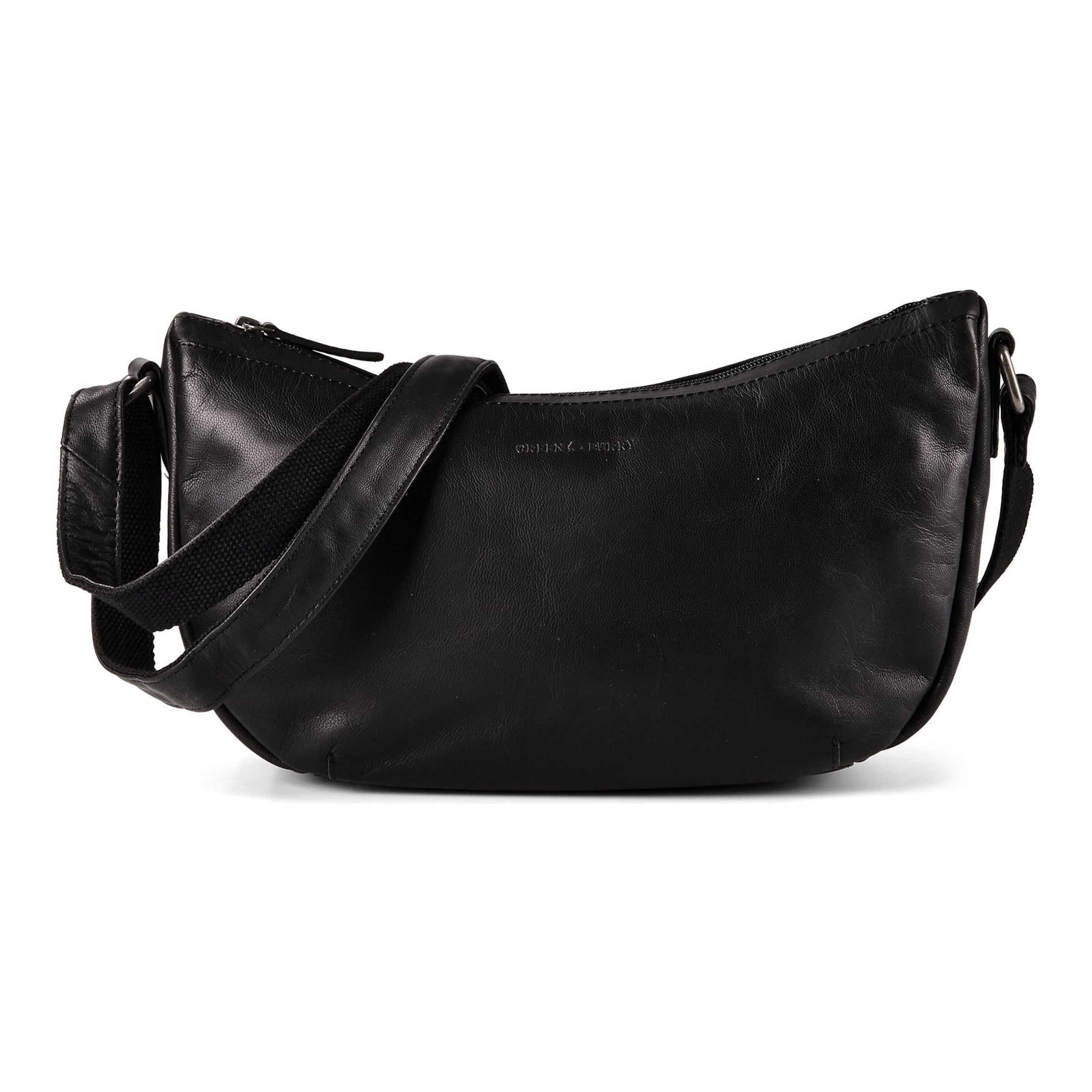 Borsa a tracolla 'Fiorentina' di GREENBURRY in nero: frontale