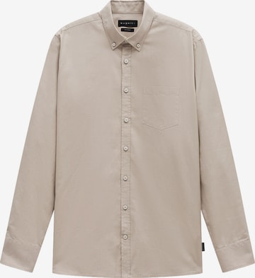 Coupe regular Chemise bugatti en beige : devant