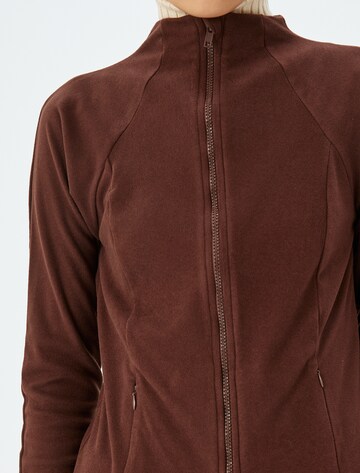 Koton Fleece Jacket in Brown
