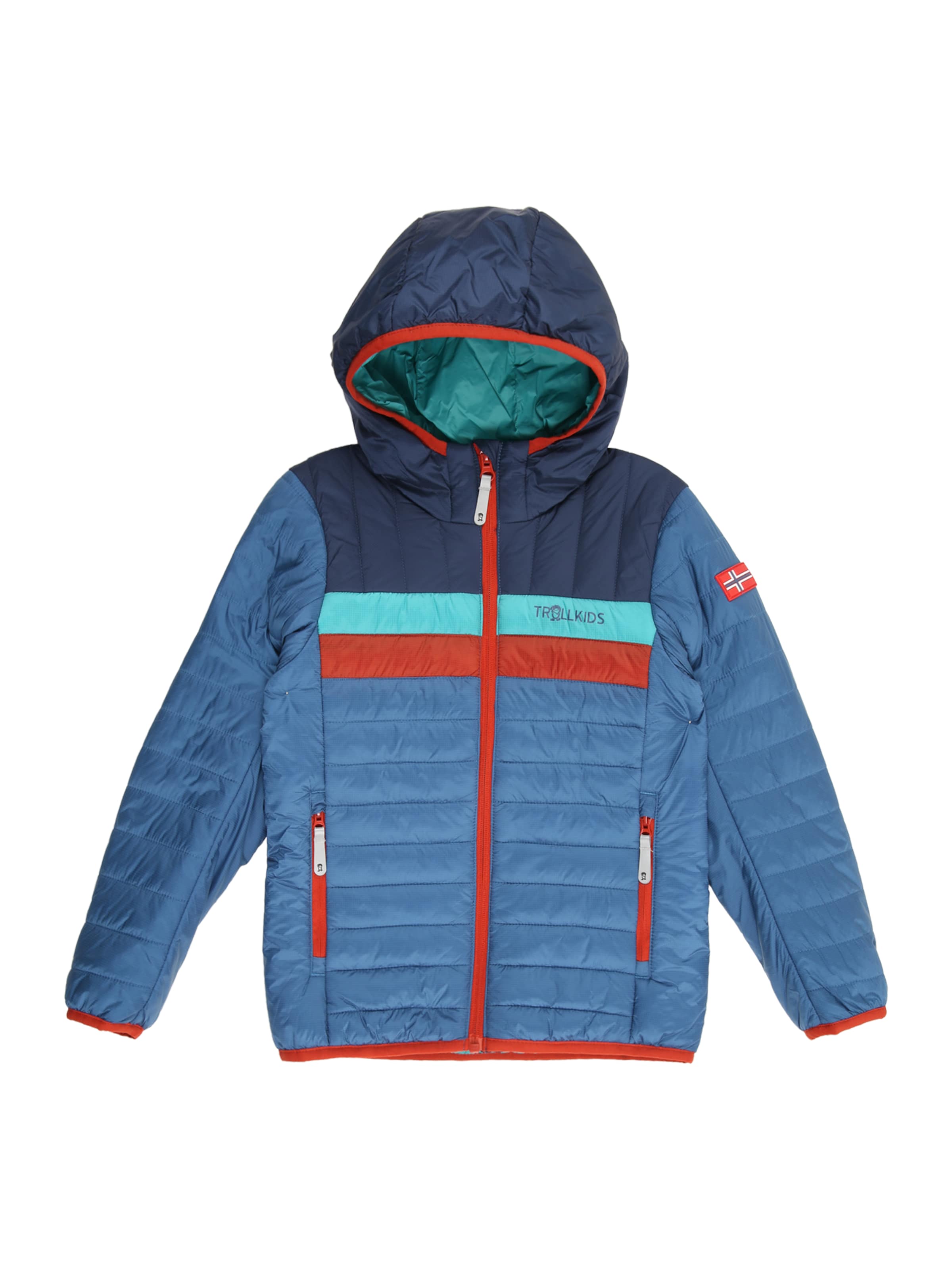 TROLLKIDS Zunanja jakna 'Eikefjord' | modra barva: sprednja stran