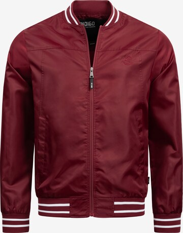 INDICODE JEANS Between-Season Jacket 'Manos' in Red: front