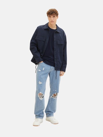 TOM TAILOR DENIM Shirt in Blauw