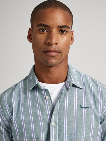 Pepe Jeans Regular Fit Hemd 'COSTA' in Grün