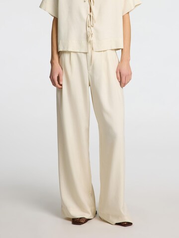 Wide Leg Pantalon à pince 'SLFNatuk' SELECTED FEMME en gris : devant