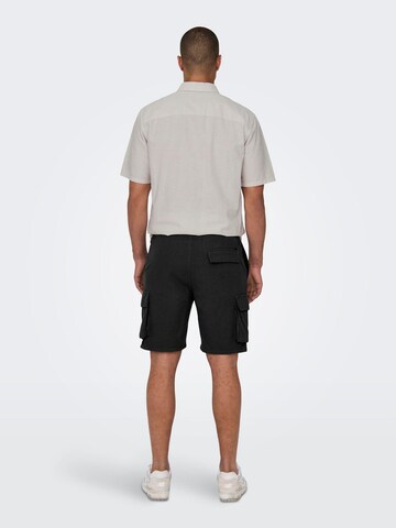 Only & Sons Regular Shorts 'Sinus' in Schwarz