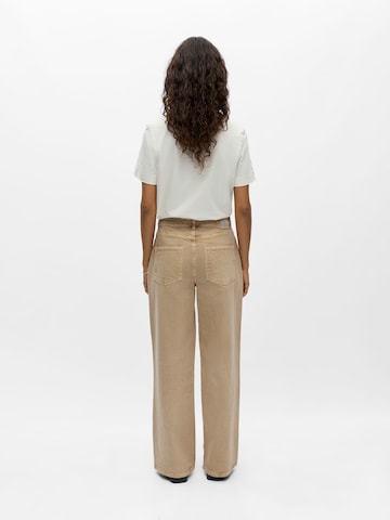 OBJECT Baggy Jeans 'OBJAggy' in Beige