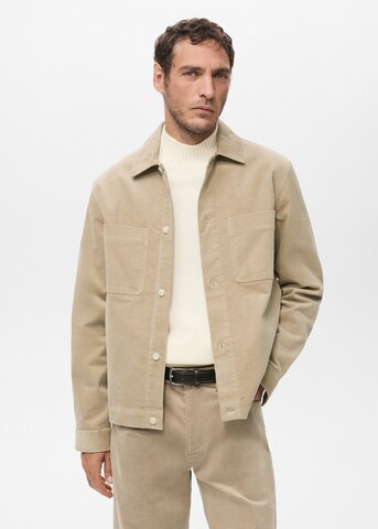 MANGO MAN Between-Season Jacket 'Ercolano' in Beige: front