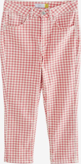 Next Džinsi, krāsa - pasteļsarkans / raibi sarkans / balts, Preces skats