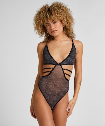 Hunkemöller Body 'Azula' in Grijs: voorkant