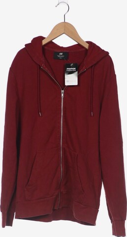 H&M Sweatshirt & Zip-Up Hoodie in S in Red: front