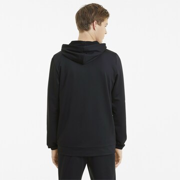 PUMA Athletic Zip-Up Hoodie in Black