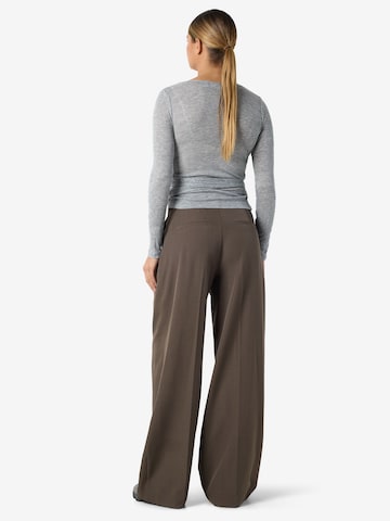 Noisy may Shirt 'NMNUSA' in Grau