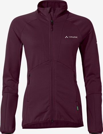 VAUDE Functionele fleece jas in Lila: voorkant