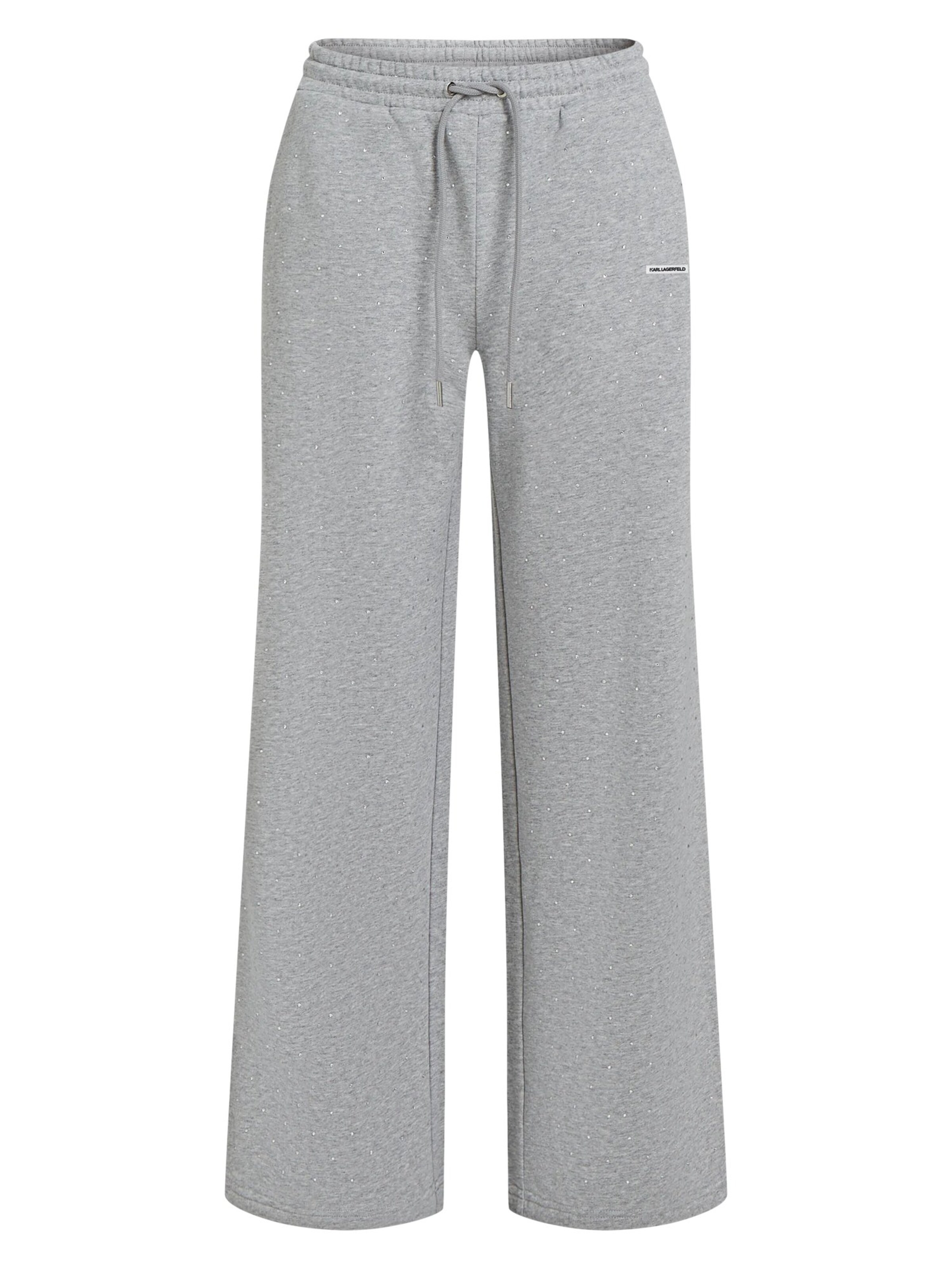 Karl Lagerfeld Wide Leg Housut värissä harmaa: etupuoli