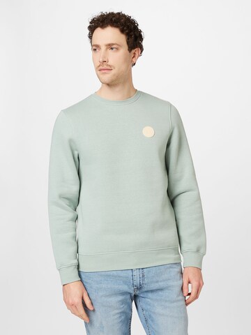 Sweat-shirt BLEND en vert : devant