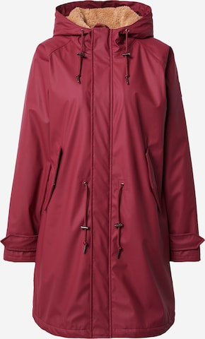 Derbe Raincoat 'Friese Tidaholm' in Red: front