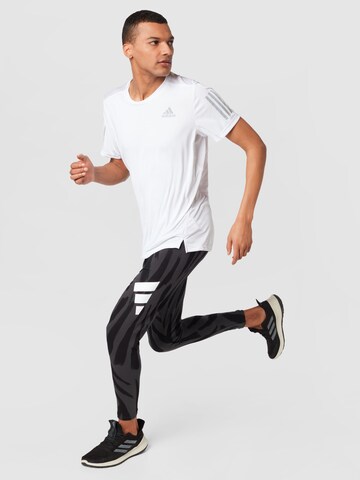 T-Shirt fonctionnel 'Own The Run' ADIDAS SPORTSWEAR en blanc