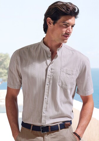 Coupe regular Chemise H.I.S en gris : devant