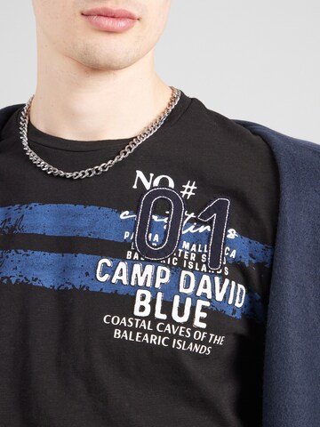 CAMP DAVID Tričko – černá