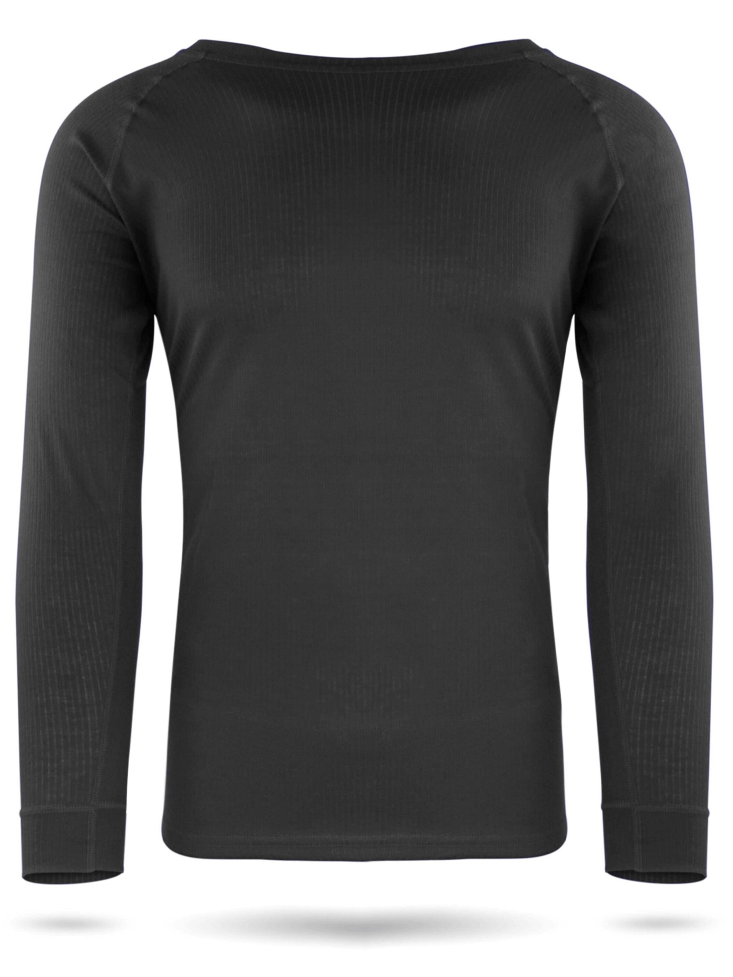 T-Shirt fonctionnel 'Ivvavik' normani en noir : devant