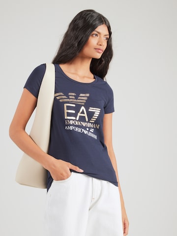 EA7 Emporio Armani T-shirt i blå: framsida
