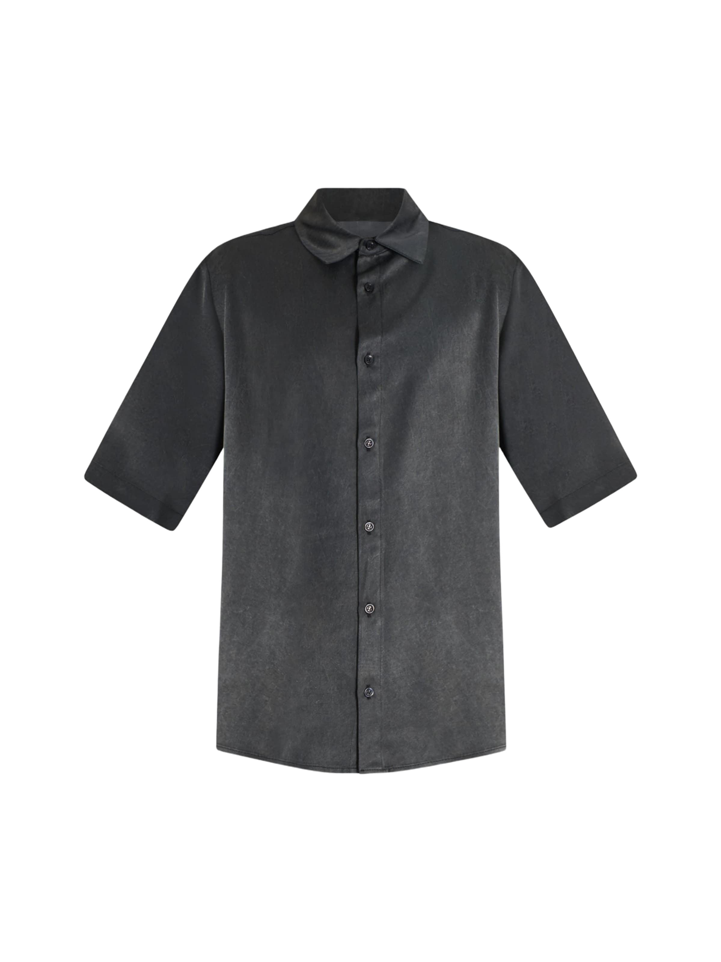 Coupe regular Chemise Yes London en noir : devant