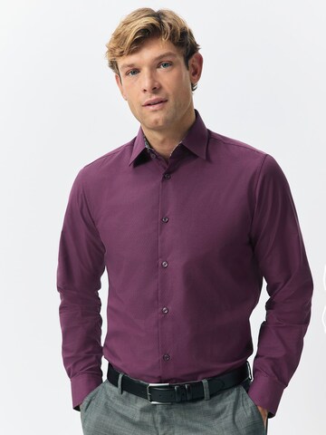 Next - Ajuste regular Camisa en lila: frente