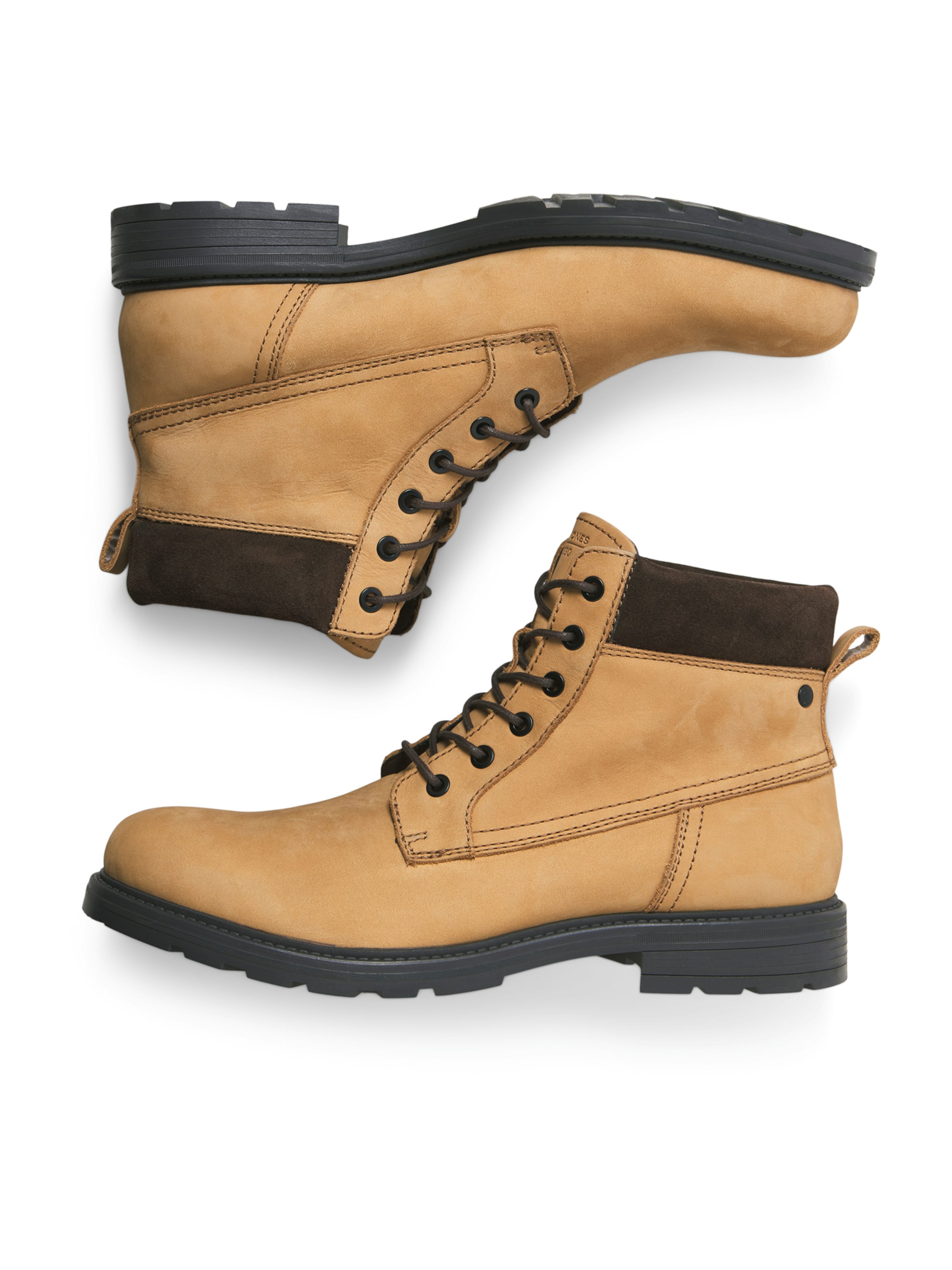JACK & JONES Schnürboots 'JFWCRANFIELD' in Gelb