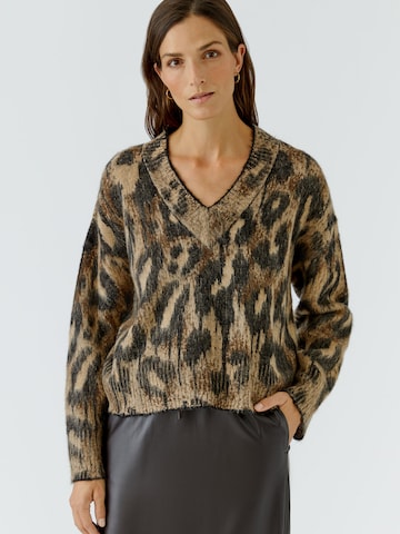 OUI Pullover in Braun: Vorderseite