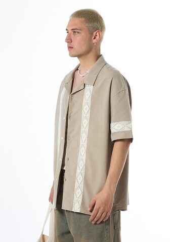 VAMOS CLO Comfort fit Overhemd 'Stockton' in Beige