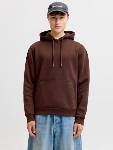 JACK & JONES Sweatshirt 'JJEBRADLEY' in Bruin: voorkant