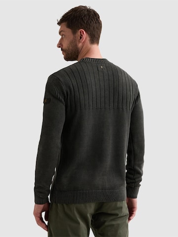 Pull-over 'Pullover with garment-dye wash and stone-washed look' PME Legend en gris