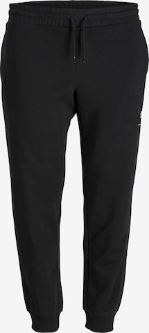 Jack & Jones Plus - Calças 'Gordon Lock' em preto: frente