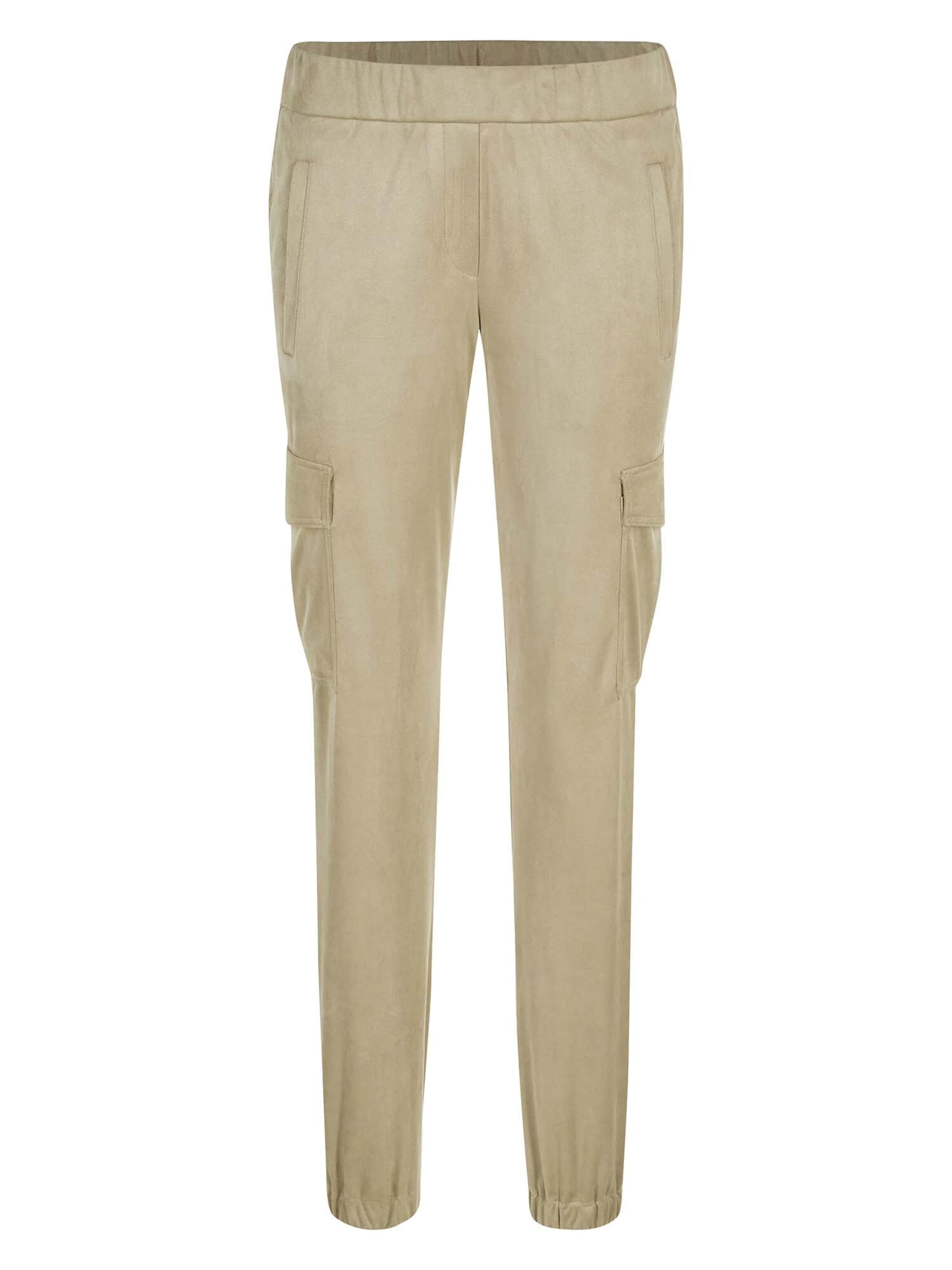 Coupe slim Pantalon cargo MADELEINE en beige : devant
