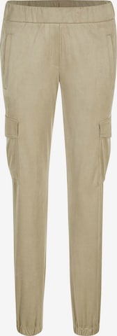 MADELEINE Slimfit Cargobroek in Beige: voorkant
