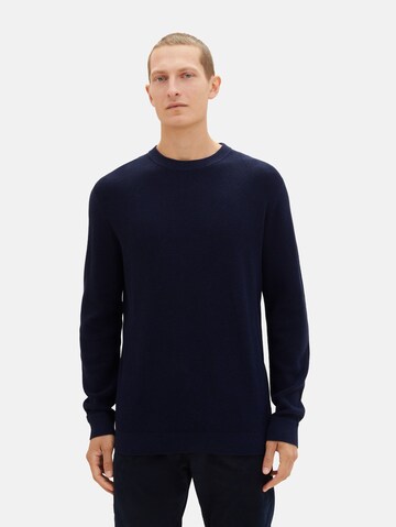 TOM TAILOR Sweater in Blue: front