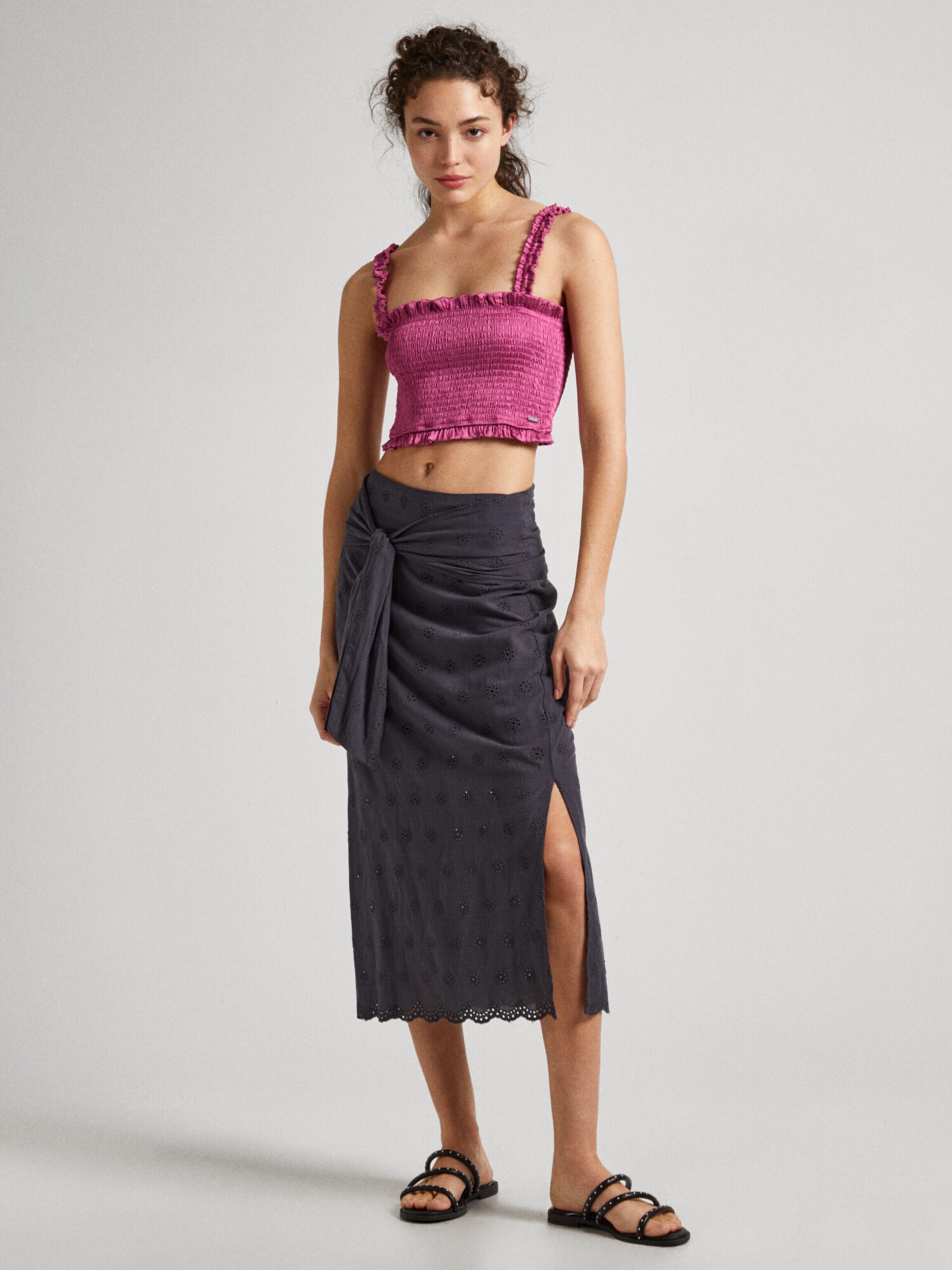 Pepe Jeans Skirt DARLENE in Anthracite ABOUT YOU