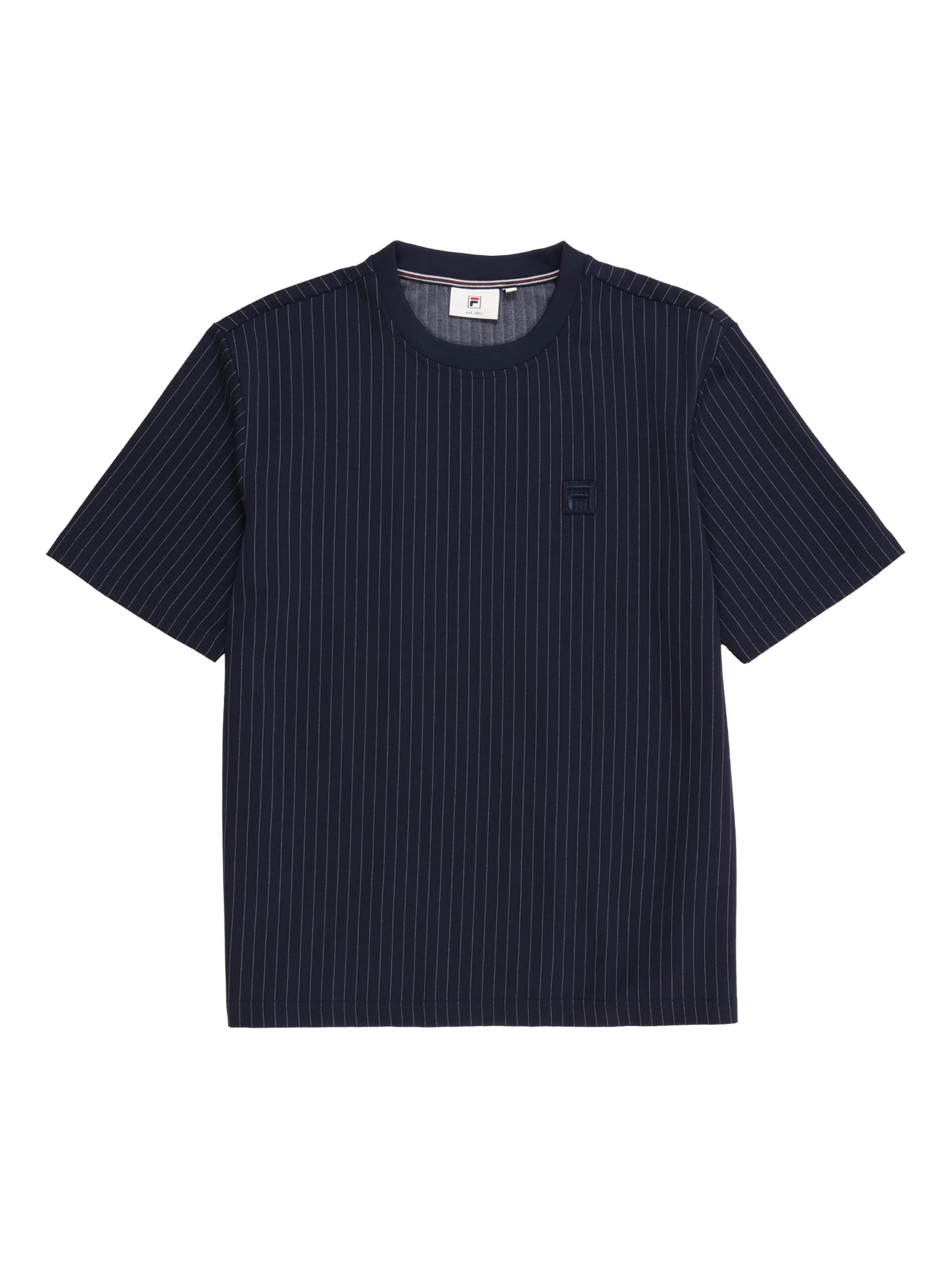 FILA - Camiseta 'PADOLA relaxed pinstripe t-shirt' en azul