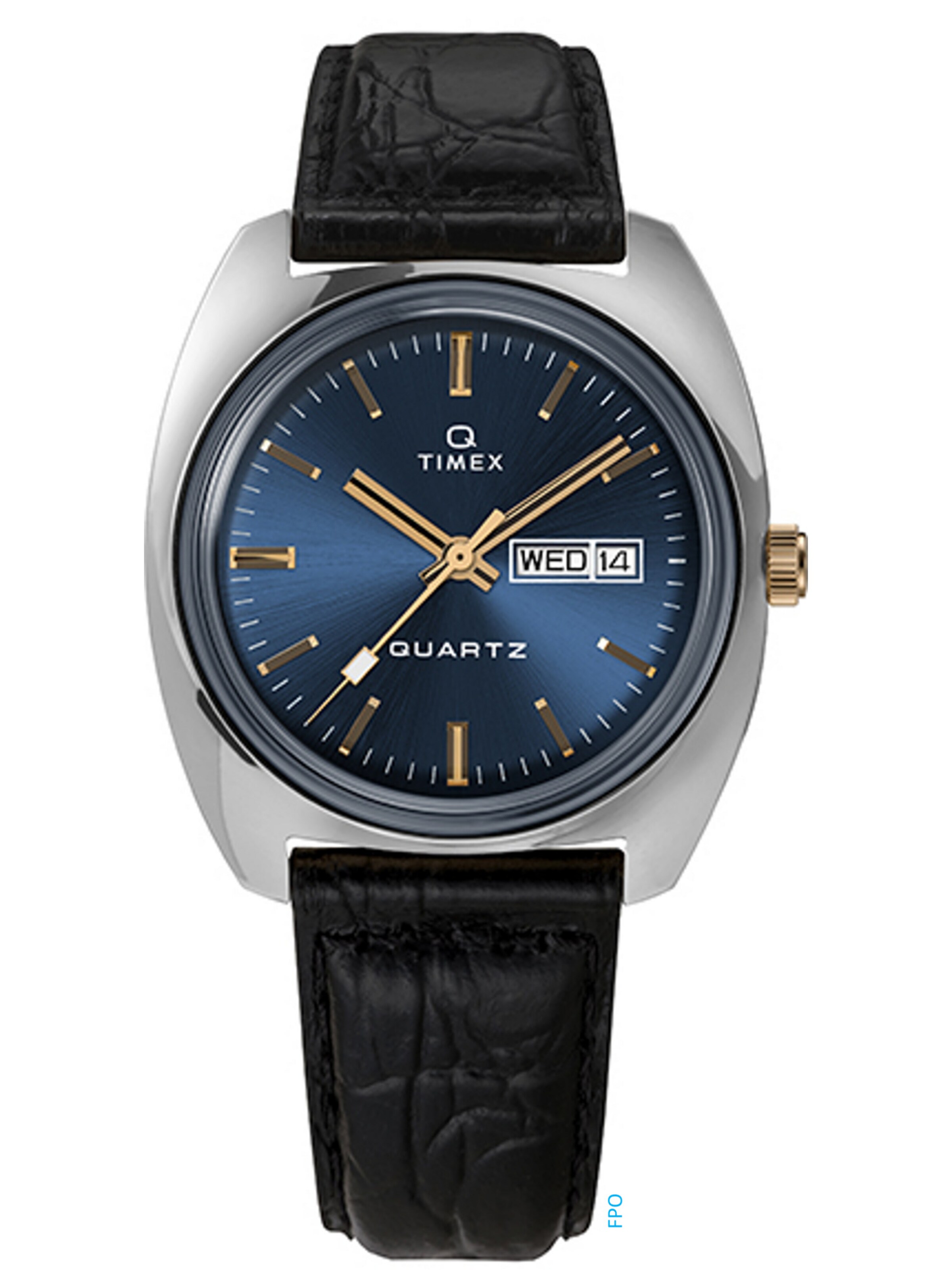 TIMEX Analoog horloge 'Q Timex®' in Zwart: voorkant