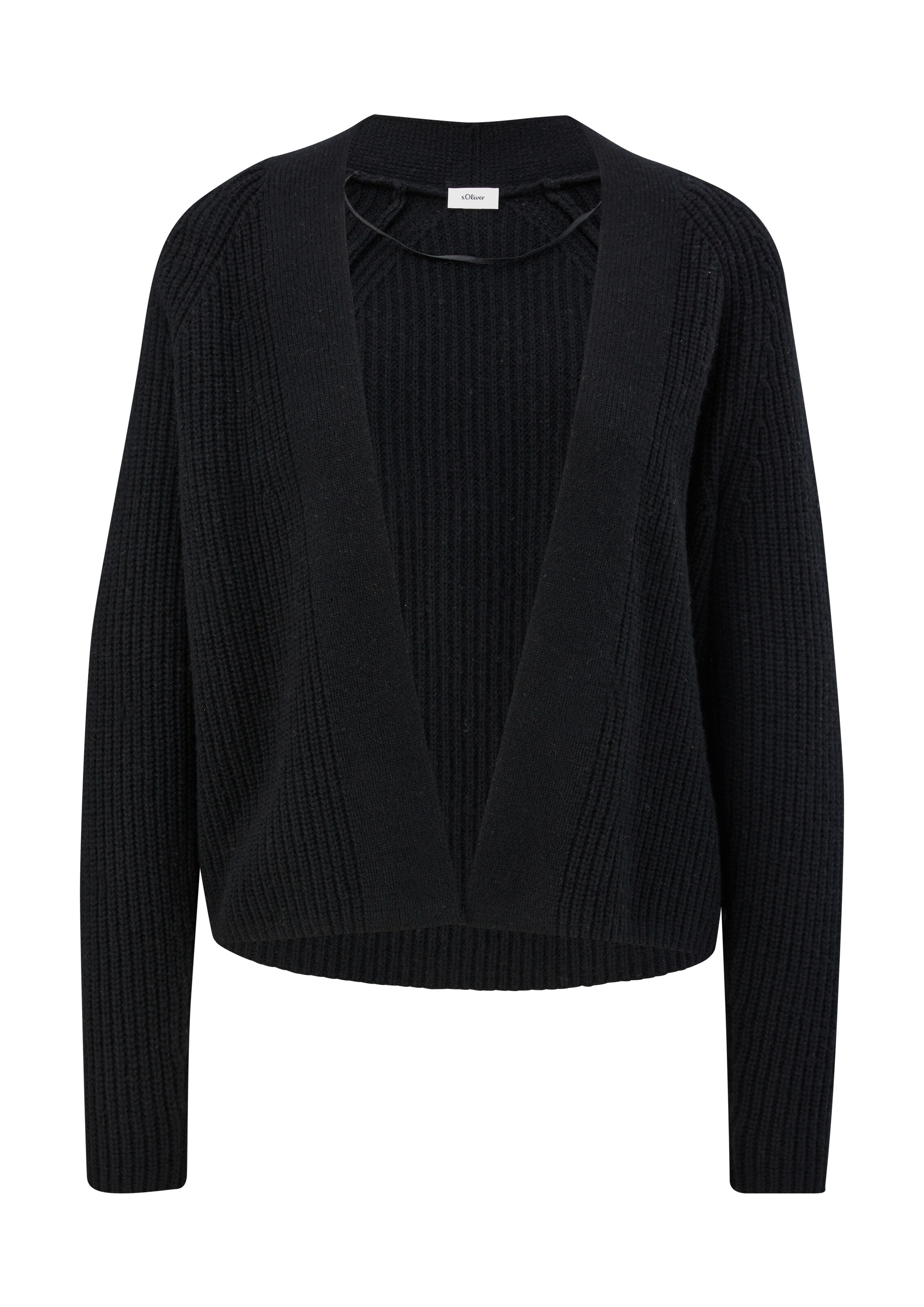 Cardigan s.Oliver BLACK LABEL en noir : devant